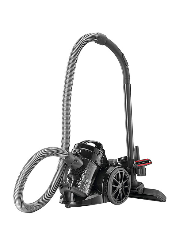 

Black+Decker Bagless Multicyclonic Canister Vacuum Cleaner, VM1480-B5, 1480W, Black