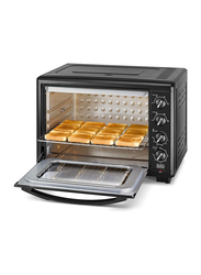 Black+Decker 55L Double Glass Multifunction Toaster Oven with Rotisserie, 2000W, TRO55RDG-B5, Black