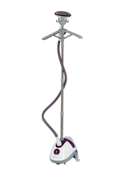 Olsenmark 1.5L Adjustable Poles Garment Steamer, OMGS1690, White/Purple