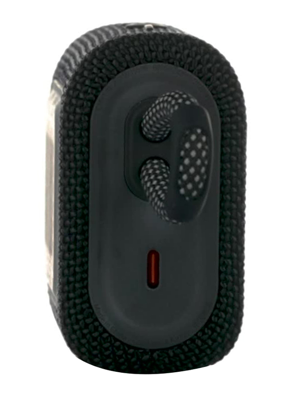 JBL Go 3 Portable Waterproof Speaker with 5 Hours Playtime, JBLGO3BLK, Black