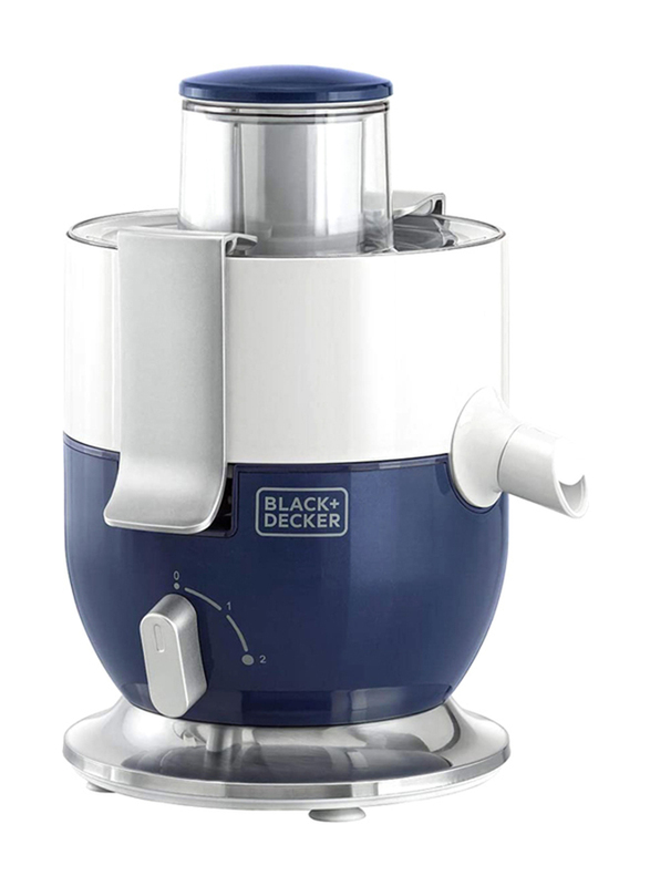 Black+Decker Compact Juicer Extractor, 1000W, JE350-B5, Blue/White
