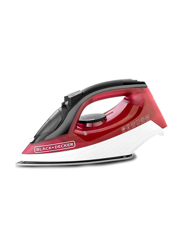 

Black+Decker Steam Iron with Anti Drip, 1600W, X1550-B5, Red