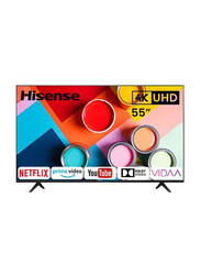 Hisense 55-inch 4K UHD LED Smart TV, 55A62GS, Black