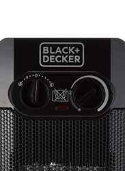 Black+Decker Ceramic Heater with Dual Heat Setting, 2000W, HX340-B5, Black