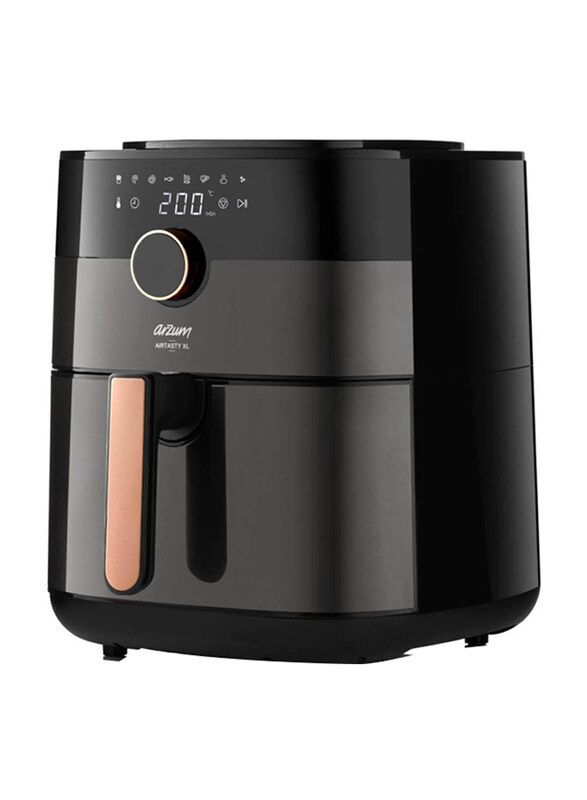 

Arzum 6L Airtasty XL Hot Oil Free Air Fryer, AR2074-B, 1750W, Black/Copper
