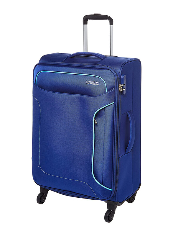 

American Tourister Holiday Soft Cabin Luggage Trolley Bag, 68cm, Navy Blue
