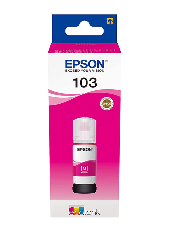 Epson 103 EcoTank Magenta Ink Bottle, 65ml