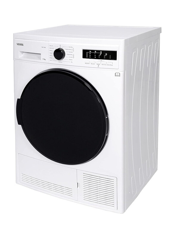 Vestel Condenser Type Front Load Tumble Dryer, 7 Kg, TDC7-GP2, White