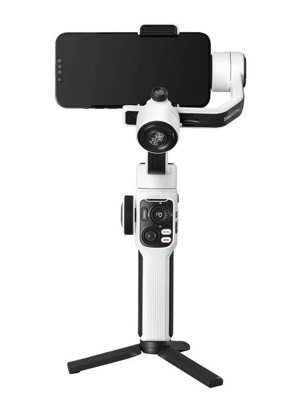 Zhiyun Smooth 5S Combo 3-Axis Handheld Gimbal Stabilizer for Smartphone, 1017687221, White/Black