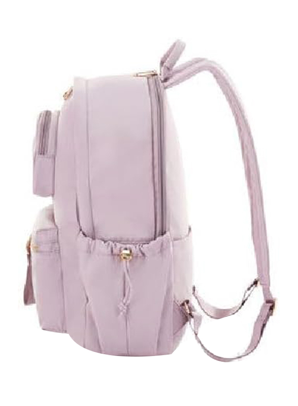 American Tourister Alizee Day Backpack Bag for Unisex, Lilac Chalk