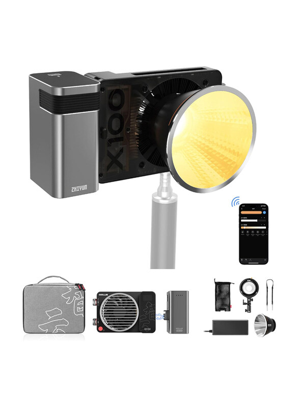 

NA Zhiyun Molus X100 Pocket COB Light, 100W, Grey/Black