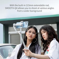 Zhiyun Smooth Q4 Combo Built-in Extension Rod Gimbal Stabilizer for Smartphones, JYYX016, White