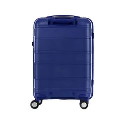 American Tourister Litevlo 4-Wheel Hard Case Trolley Spinner Luggage Bag with TSA Lock, 55cm, Black