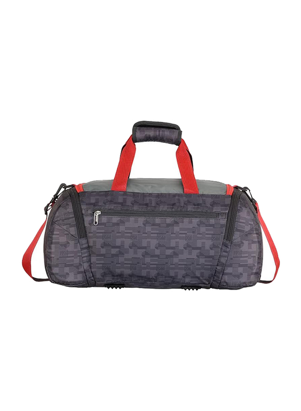 American Tourister Grid 65cm Airbag Duffel Bag for Unisex, Grey