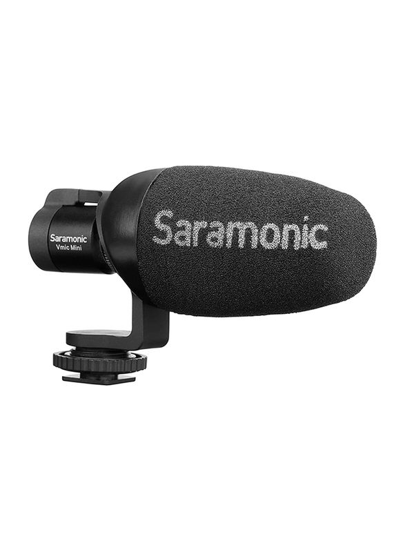 Saramonic Compact Camera-Mount Shotgun Microphone for DSLR & Smartphones, Vmic Mini, Black