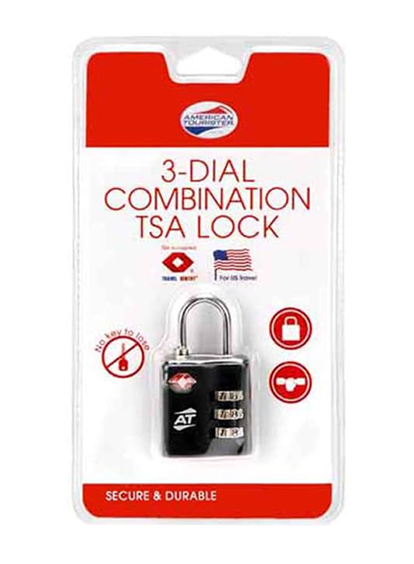 American Tourister Luggage Lock, 1-Piece, Black