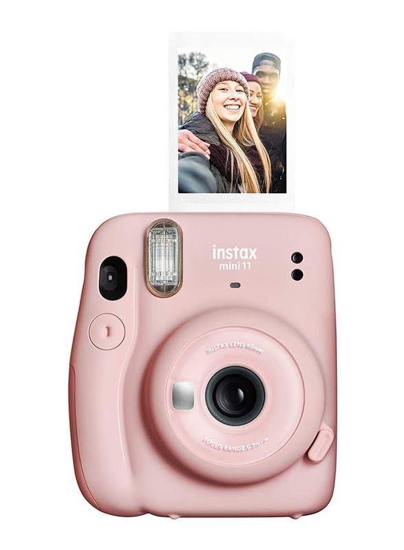 Fujifilm Instax Mini 11 Instant Camera with 60mm f/12.7 Lens, with 20 Film Sheets, Blush Pink