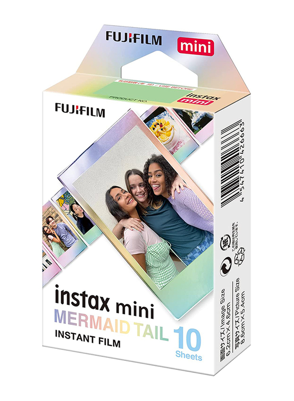 Fujifilm Instax Mini Mermaid Tail with 10 Sheet, Multicolour