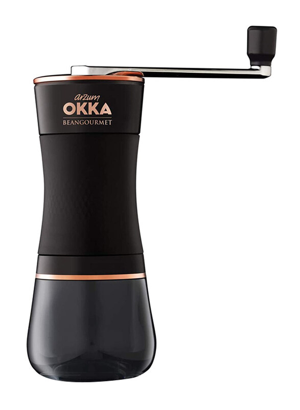 

Arzum Okka Beangourmet Manual Medium Coffee Grinder, OK003, Black/Copper