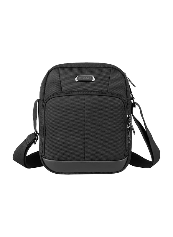 American Tourister Bass Shoulder Bag for Unisex, Black