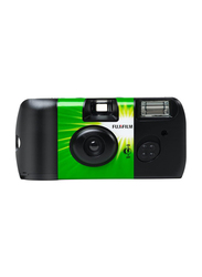 Fujifilm QuickSnap Flash Camera with ISO 400, 2 Pieces, Black/Green