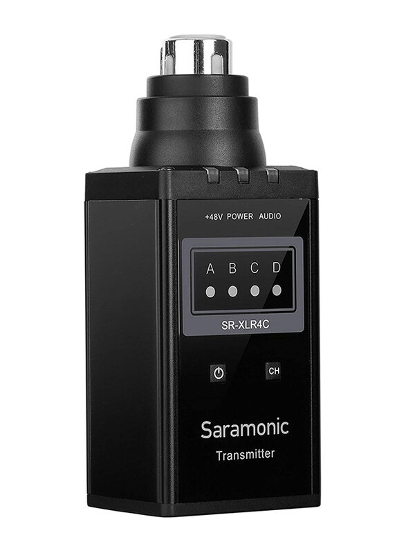 

Generic Saramonic SR-XLR4C Wireless XLR Plug-in Microphone Transmitter for SR-WM4C Professional Video Microphone, Black