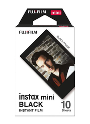 Fujifilm Instax Mini Black Border Film 10 Shot Pack, Black