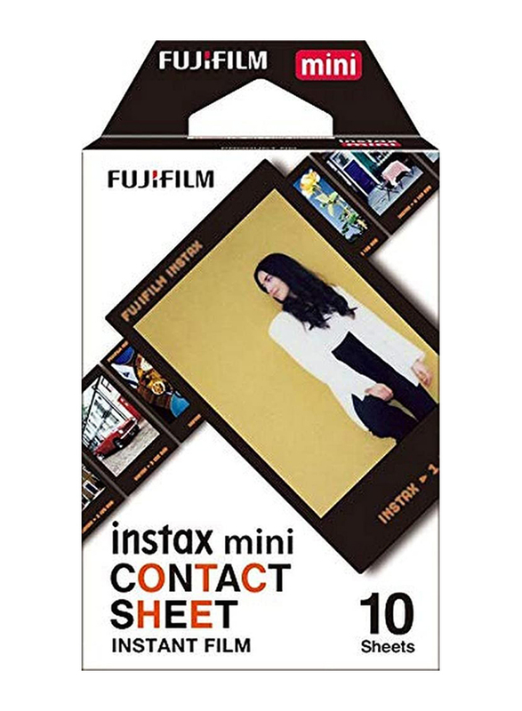 Fujifilm Instax Mini Film Contact Sheet Border 10 Shot Pack, Black