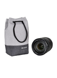 Benro Customized Shockproof Soft Snow Fabric DSLR Camera Lens Pouch Protector Bag, Medium, Grey/Black