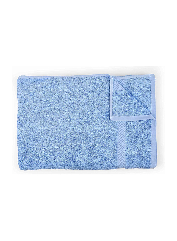 Thomaston Mills Soft Cotton Bath Towel, 550 GSM, 70 x 140cm, Skyblue Light Blue