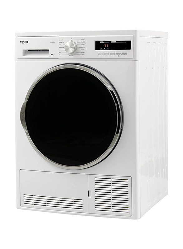 Vestel 9 Kg 1000 RPM Condensed Front Load Tumble Dryer, TDC9GG4, White