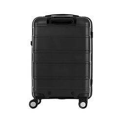 American Tourister Litevlo 4-Wheel Hard Case Trolley Spinner Luggage Bag with TSA Lock, 55cm, Black