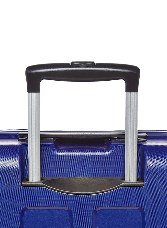 American Tourister Rumpler Next Hard Cabin Luggage Trolley Bag, 82cm, Blue