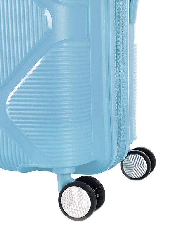 American Tourister Check in Medium Instagon Luggage Trolly Suitcase, 69cm, Pastel Blue