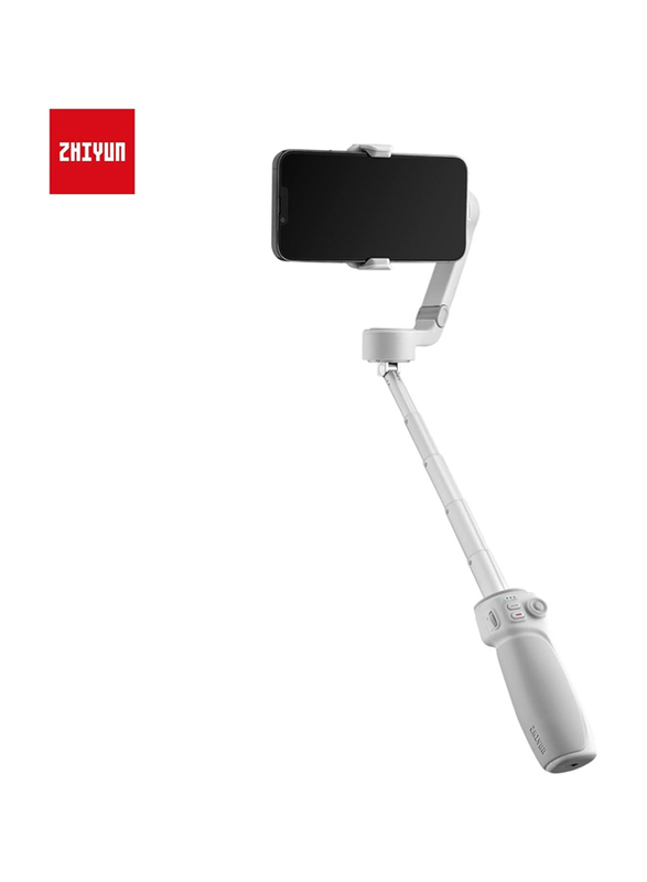 Zhiyun Smooth Q4 Combo 3-Axis Gimbal Stabilizer for Smartphones with Magnetic Fill Light, White