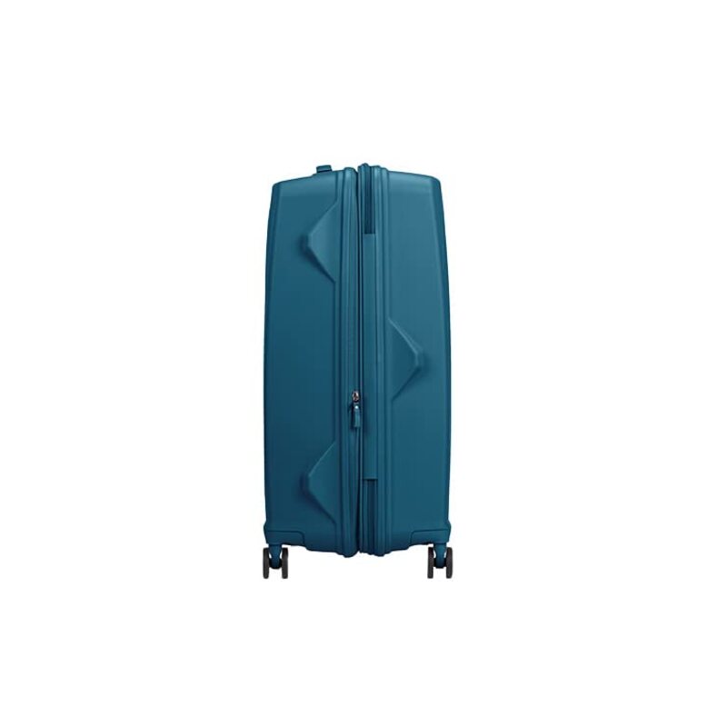 American Tourister Argyle 4-Wheel Hard Case Spinner Trolley Luggage Bag with TSA Lock, 68cm, Deep Teal