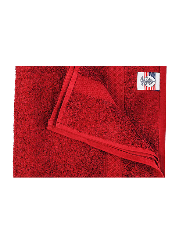 Thomaston Mills Soft Cotton Bath Towel, 550 GSM, 70 x 140cm, Cherry Red