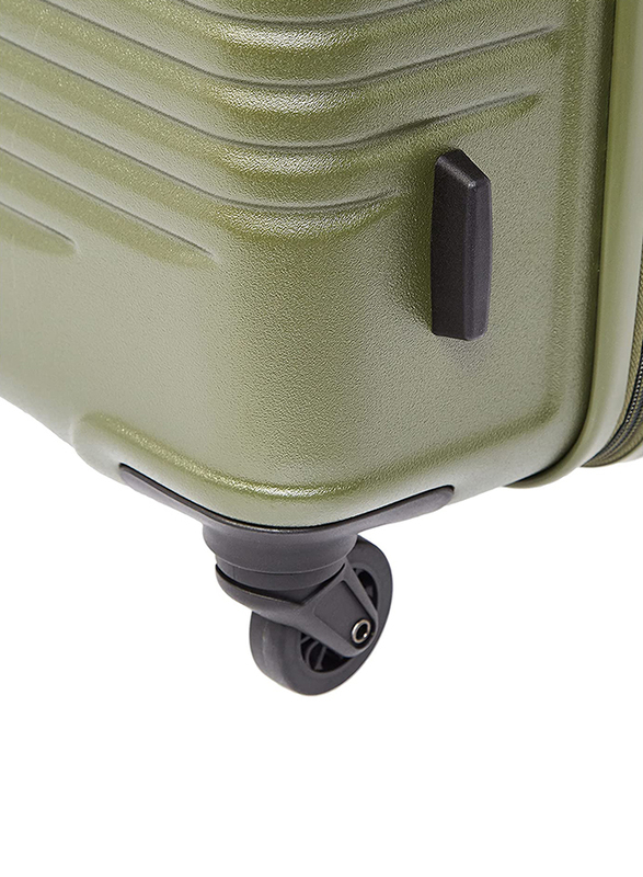 American Tourister Sky Park Hard Cabin Luggage Trolley Bag, 68cm, Olive Green