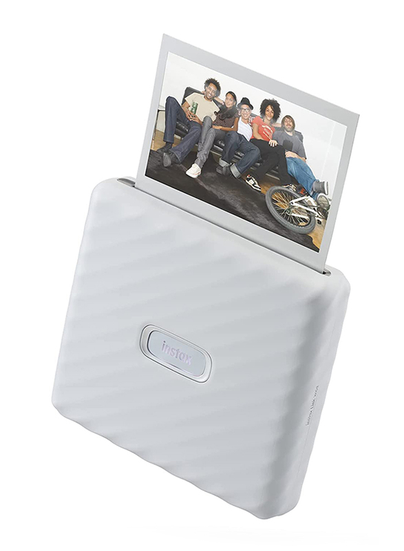 Fujifilm Instax Link Wide Mobile Printer, Ash White