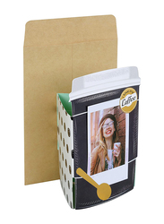 Fujifilm Instax Mini Coffee Accessories Stand-Up Card, 84853, Multicolour