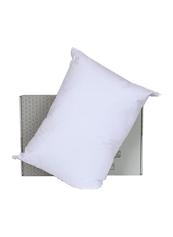 Thomaston Premium Polyester Bed Pillow, 600 GSM, 48 x 65cm, White