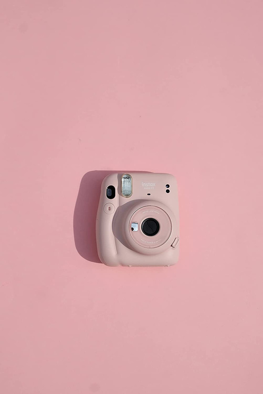 Fujifilm Instax Mini 11 Instant Camera with 60mm f/12.7 Lens, with 10 Film Sheets, Blush Pink