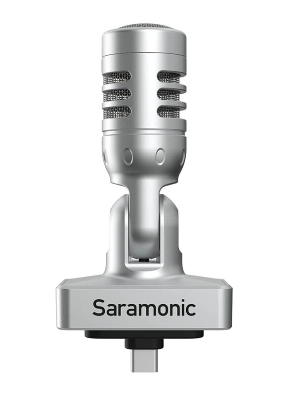 

Saramonic Digital Stereo Microphone USB-C Connector for Android Devices & iPads with 3.5 mm Headphone Out and Both Foam & Furry Windscreens, SMARTMICM