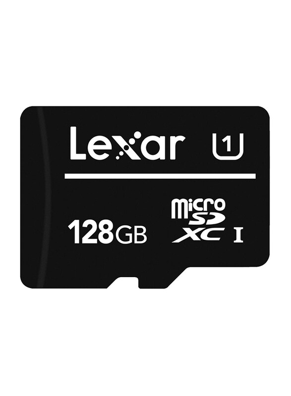 

Lexar 128GB UHS-I MicroSDXC Memory Card, 80MB/s, Black