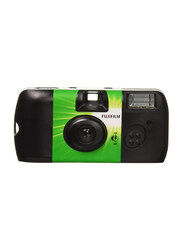 Fujifilm QuickSnap Flash Camera with ISO 400, Black/Green