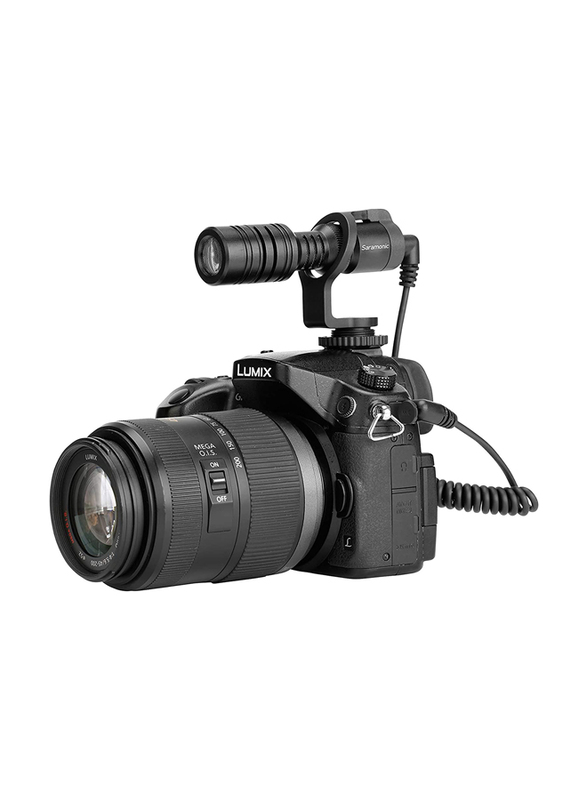 Saramonic Compact Camera-Mount Shotgun Microphone for DSLR & Smartphones, Vmic Mini, Black