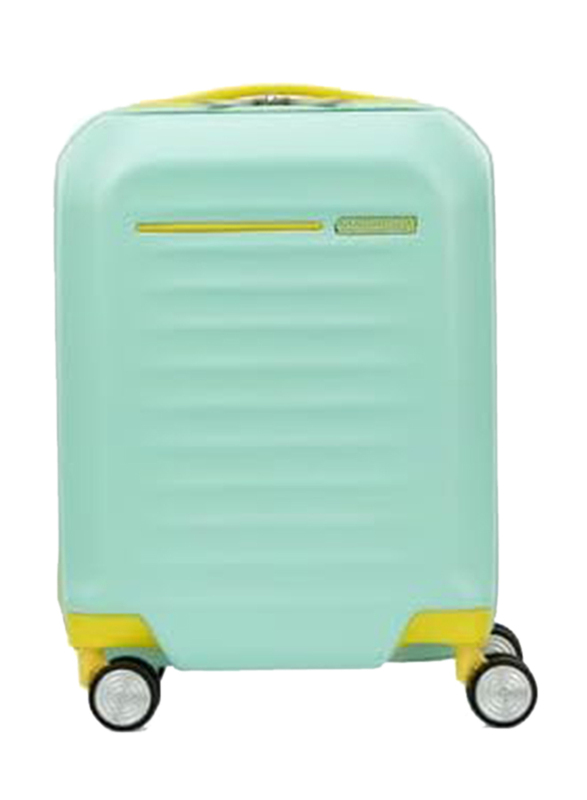 American Tourister Suitcase Frontec Spinner Expandable Carry-On Trolley Suitcase, 45cm, Aqua