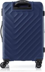 American Tourister Senna 4-Wheel Hard Case Trolley Spinner Luggage Bag, 80cm, Classic Blue