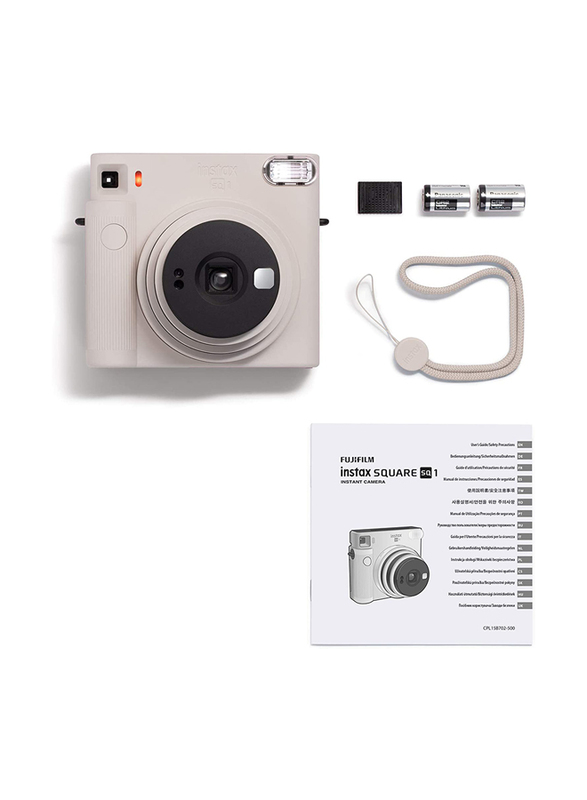 Fujifilm Instax Square SQ1 Instant Camera, Chalk White
