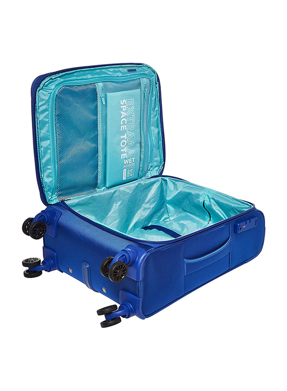 American Tourister Majoris Soft Cabin Luggage Trolley Bag, 70cm, Blue